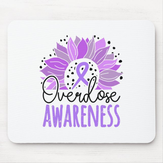 Sunflower Overdose Awareness  Mouse Pad (Front)