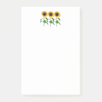 Sunflower pad post-it notes