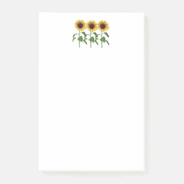 Sunflower pad post-it notes (Front)