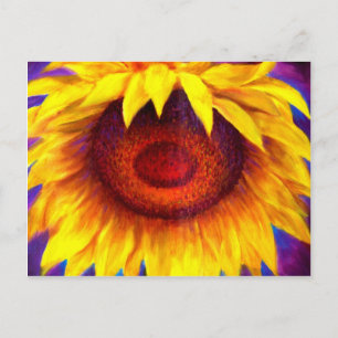 Sunflower Painting Art - Multi Postcard