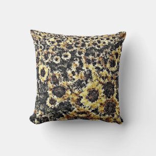 Sunflower painting art - Pillow