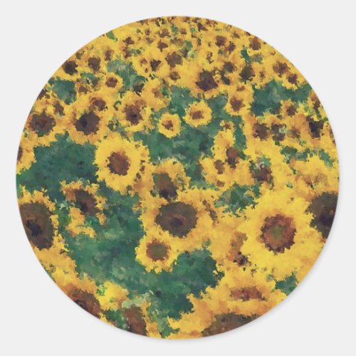 Sunflower painting art _ Sticker