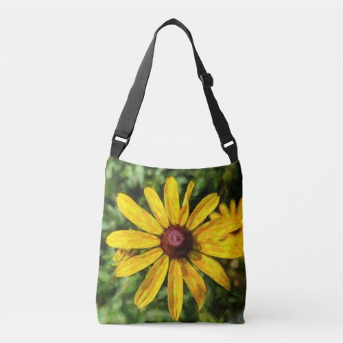 Sunflower Painting Crossbody Bag