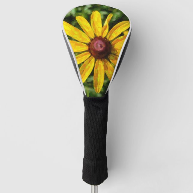 Sunflower Painting Golf Head Cover (Front)