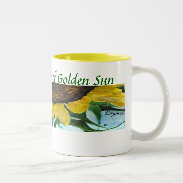 Sunflower Painting Mugs - Drink Sunshine (Right)