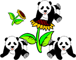 panda cosmetic toiletry bags zazzle