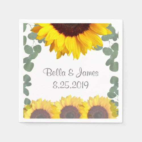 Sunflower Paper Napkins