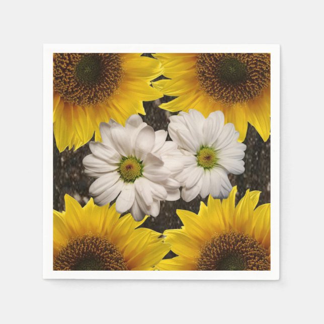 Sunflower Paper Napkins (Front)