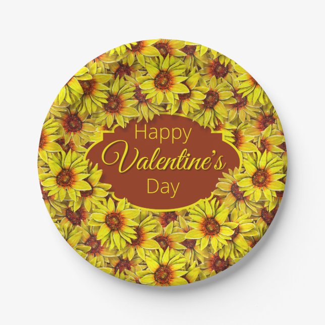 Sunflower Paper Plate (Front)
