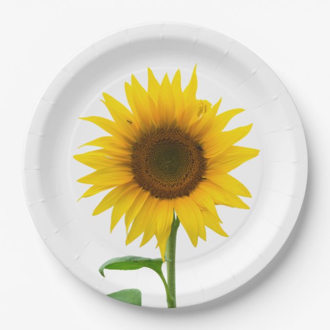 Sunflower Paper Plates (Front)