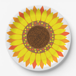 Sunflower Paper Plates