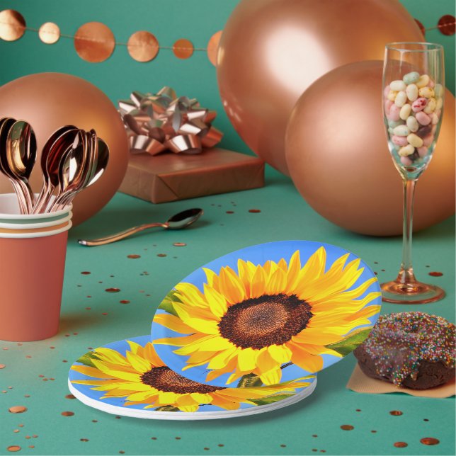 Sunflower Paper Plates (Multi)
