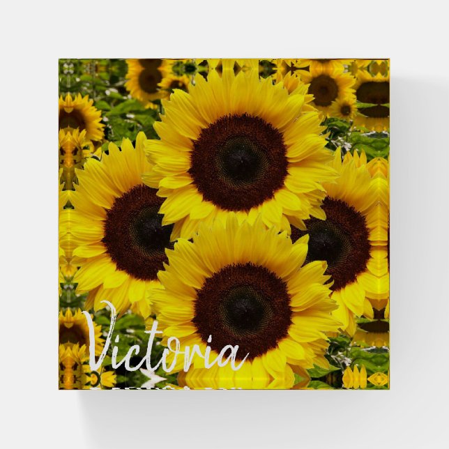 Sunflower Paperweight (Front)