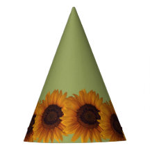 Sunflower party hats