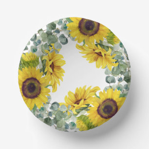 Sunflower Party Paper Bowls
