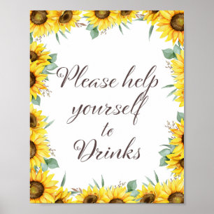 Sunflower Party Sign
