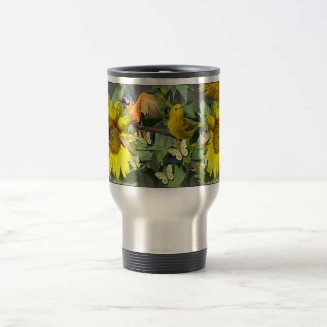 Sunflower Party Travel Mug (Center)
