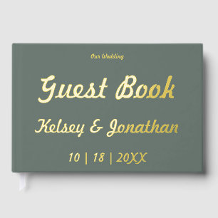 Sunflower Patch Foil Guest Book