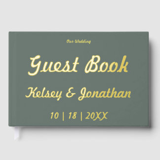 Sunflower Patch Foil Guest Book