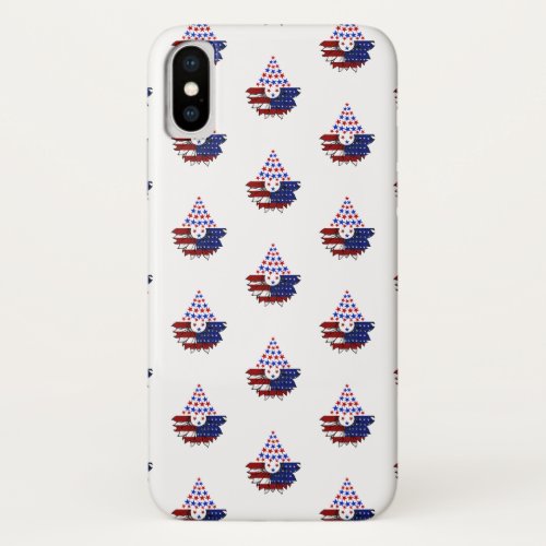Sunflower Patriotic United States Flag 4th Of July iPhone XS Case