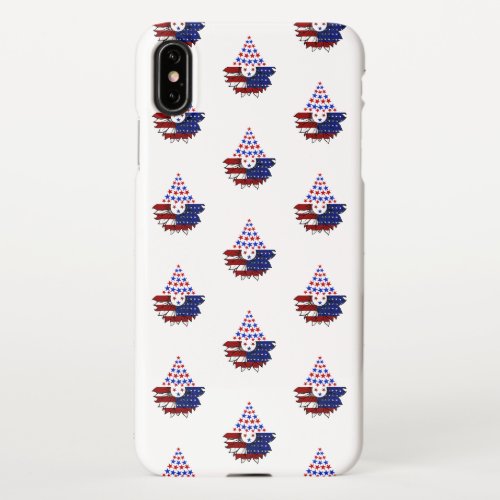 Sunflower Patriotic United States Flag 4th Of July iPhone XS Max Case