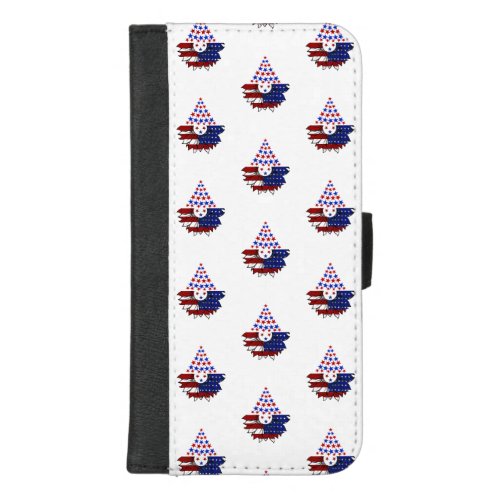 Sunflower Patriotic United States Flag 4th Of July iPhone 87 Plus Wallet Case