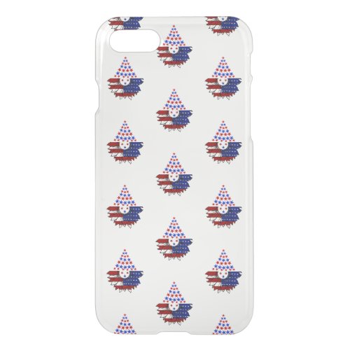 Sunflower Patriotic United States Flag 4th Of July iPhone SE87 Case