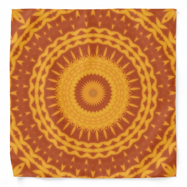 Sunflower pattern bandana (Front)