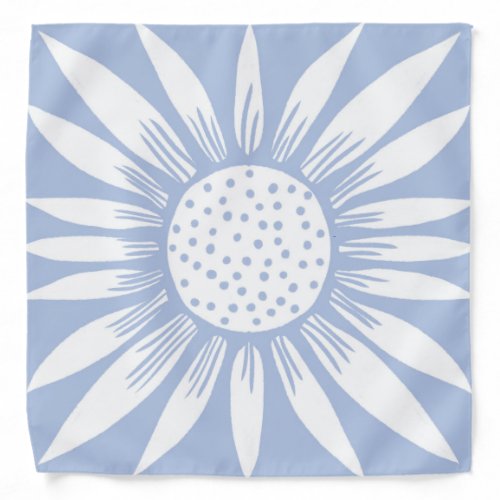 Sunflower Pattern blue Bandana