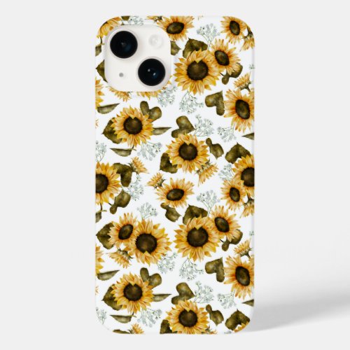 Sunflower Pattern Case_Mate iPhone 14 Case