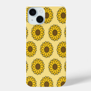 Sunflower Pattern iPhone 15 Case