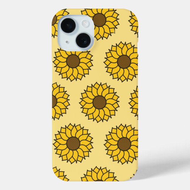 Sunflower Pattern  Case-Mate iPhone Case (Back)