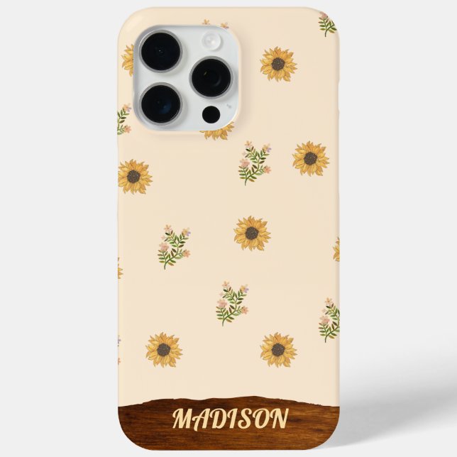 Sunflower Pattern  Case-Mate iPhone Case (Back)