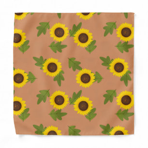 Sunflower Pattern Design – Cute Floral Aesthetic Bandana
