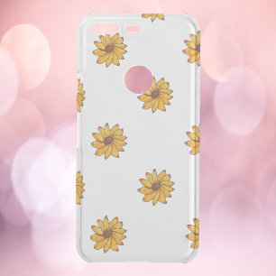 Sunflower Pattern Hand Drawn Uncommon Google Pixel Case
