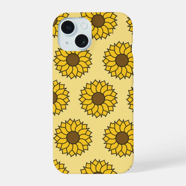 Sunflower Pattern  Iphone Case (Back)