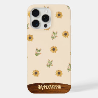 Sunflower Pattern  iPhone 15 Pro Max Case