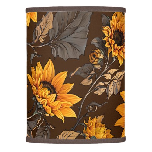 Sunflower Pattern Lamp Shade