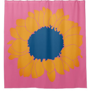Sunflower Pattern Shower Curtain