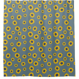 Sunflower Pattern Shower Curtain