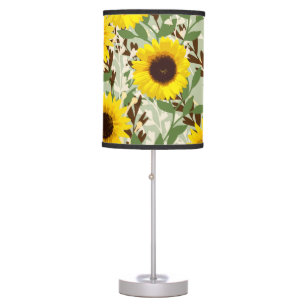 Sunflower Pattern Table Lamp