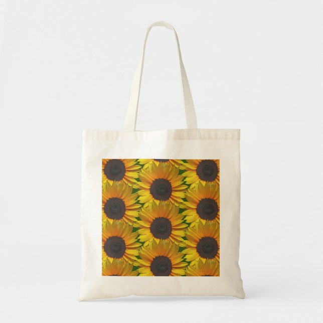 Sunflower Pattern Tote Bag (Front)