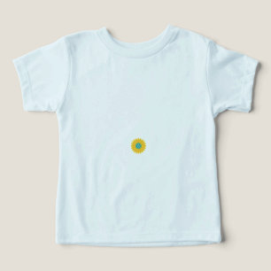 Sunflower Pattern Vibrant Summer Floral Design Toddler T-shirt