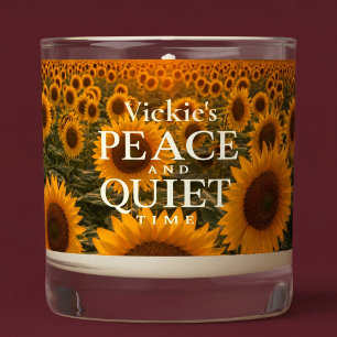 Sunflower Peace And Quiet Time Relaxing Scented Candle
