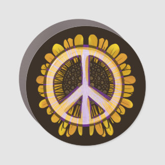 Sunflower Peace Sign Art Cute peaceful flower     