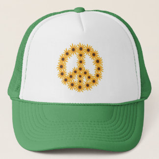 Sunflower Peace Sign hats by CherylsArt
