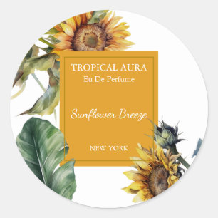 Sunflower Perfume Label