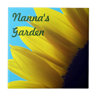 Sunflower Personalized Garden Tile