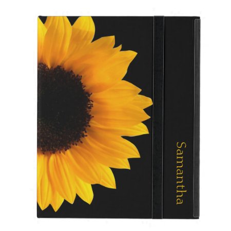 Sunflower Personalized Ipad Case