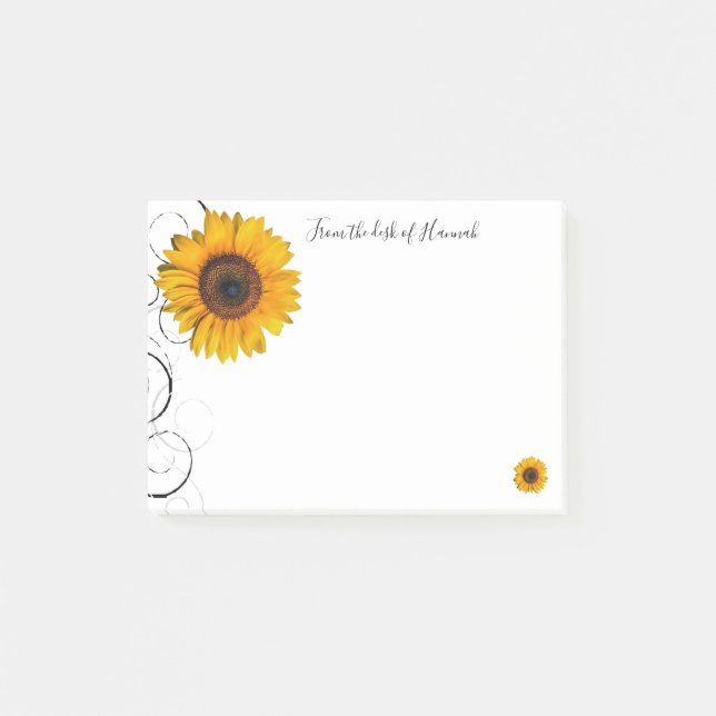Sunflower Personalized Notes (Front)